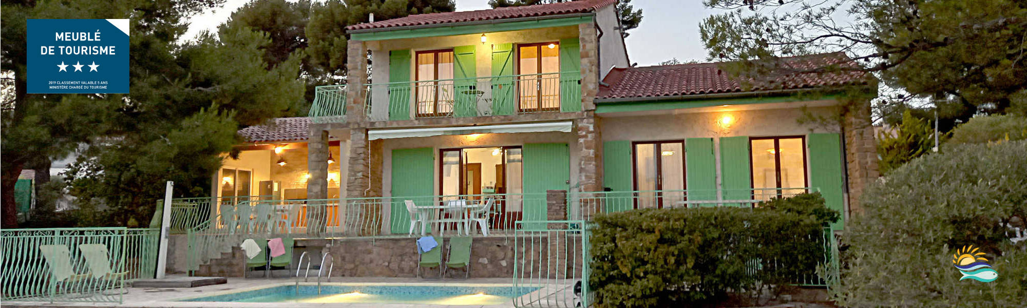 location villa avec piscine à Ceyreste La Ciotat 3 étoiles