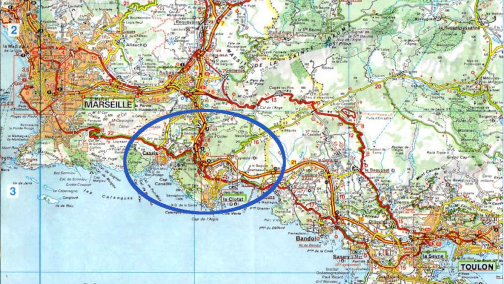 carte Michelin Sud France
