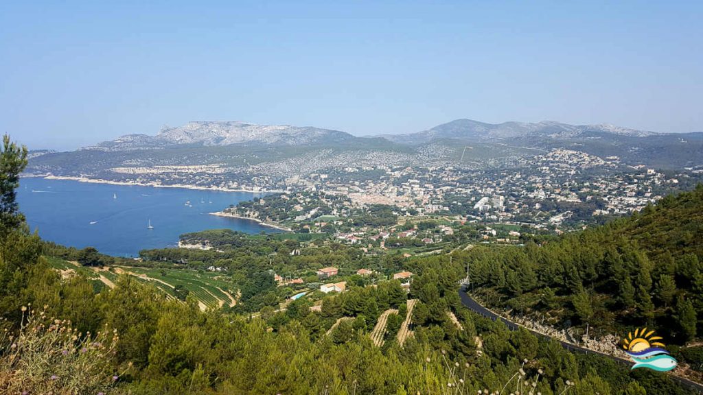vignoble de cassis vue sur la mer