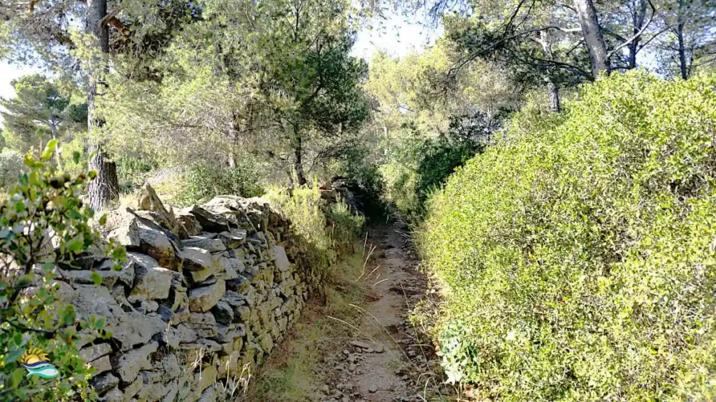 Sentier de randonnée au départ de la villa